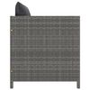 vidaXL 4 Piece Garden Sofa Set with Cushions Poly Rattan Grey