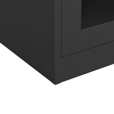 vidaXL Office Cabinet Anthracite 90x40x105 cm Steel