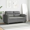 vidaXL 2-Seater Sofa Dark Grey 120 cm Microfibre Fabric