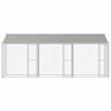 Dog Cage Silver 600 x 200 x 256 cm Galvanised Steel