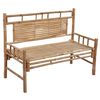 vidaXL Garden Bench with Cushion 120 cm Bamboo