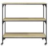vidaXL Kitchen Trolley Sonoma Oak 102x50x95 cm Engineered Wood
