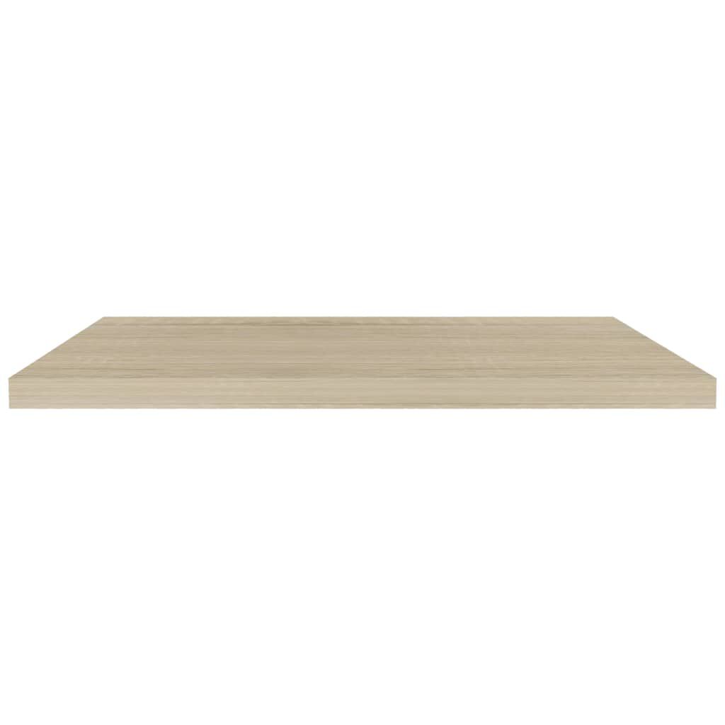 vidaXL Floating Wall Shelves 2 pcs Oak 90x23.5x3.8 cm MDF