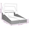 vidaXL Sunbed with Foldable Roof Brown 200x114x128 cm Poly Rattan
