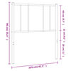 vidaXL Metal Headboard White 100 cm