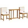 vidaXL Garden Bistro Set 3 pcs Brown Solid Acacia Wood