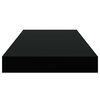 vidaXL Floating Wall Shelves 2 pcs Black 50x23x3.8 cm MDF