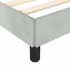 vidaXL Bed Frame without Mattress Light Grey 100x190 cm Twin Velvet