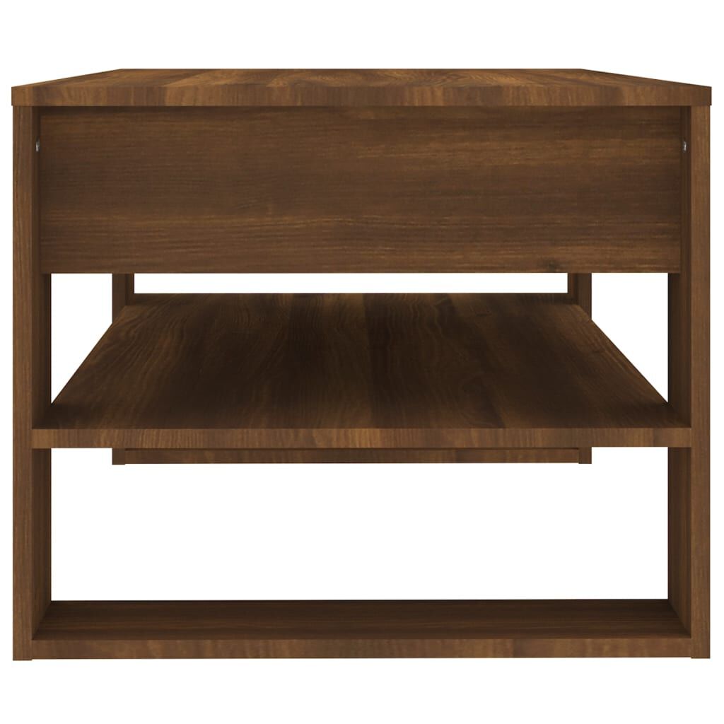 vidaXL Coffee Table Brown Oak 102x55x45 cm Engineered Wood