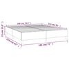 vidaXL Bed Frame without Mattress Light Grey California King Fabric (US Only)