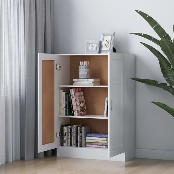 vidaXL Book Cabinet White 82.5x30.5x115 cm Engineered Wood