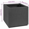 vidaXL Garden Planter Anthracite 36 x 36 x 35 cm Polypropylene
