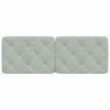 vidaXL Headboard Cushion Light Grey 137 cm Velvet