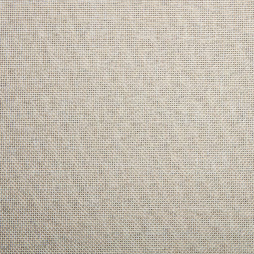 vidaXL Swivel Dining Chair Cream Fabric