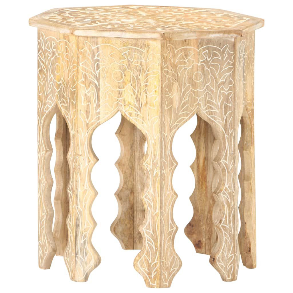 vidaXL Side Table Ø48 cm Solid Mango Wood