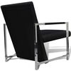 vidaXL Cube Armchair Black Faux Leather