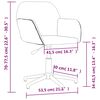 vidaXL Swivel Office Chair Black Fabric