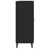 vidaXL Sideboard Black 69.5x34x90 cm Engineered Wood