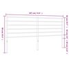 vidaXL Metal Headboard White 180 cm