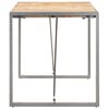 vidaXL Dining Table 160x80x75 cm Solid Rough Mango Wood