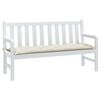 vidaXL Garden Bench Cushion Melange Cream 150x50x7 cm Fabric