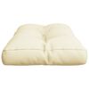 vidaXL Pallet Cushion Cream 70x40x12 cm Fabric