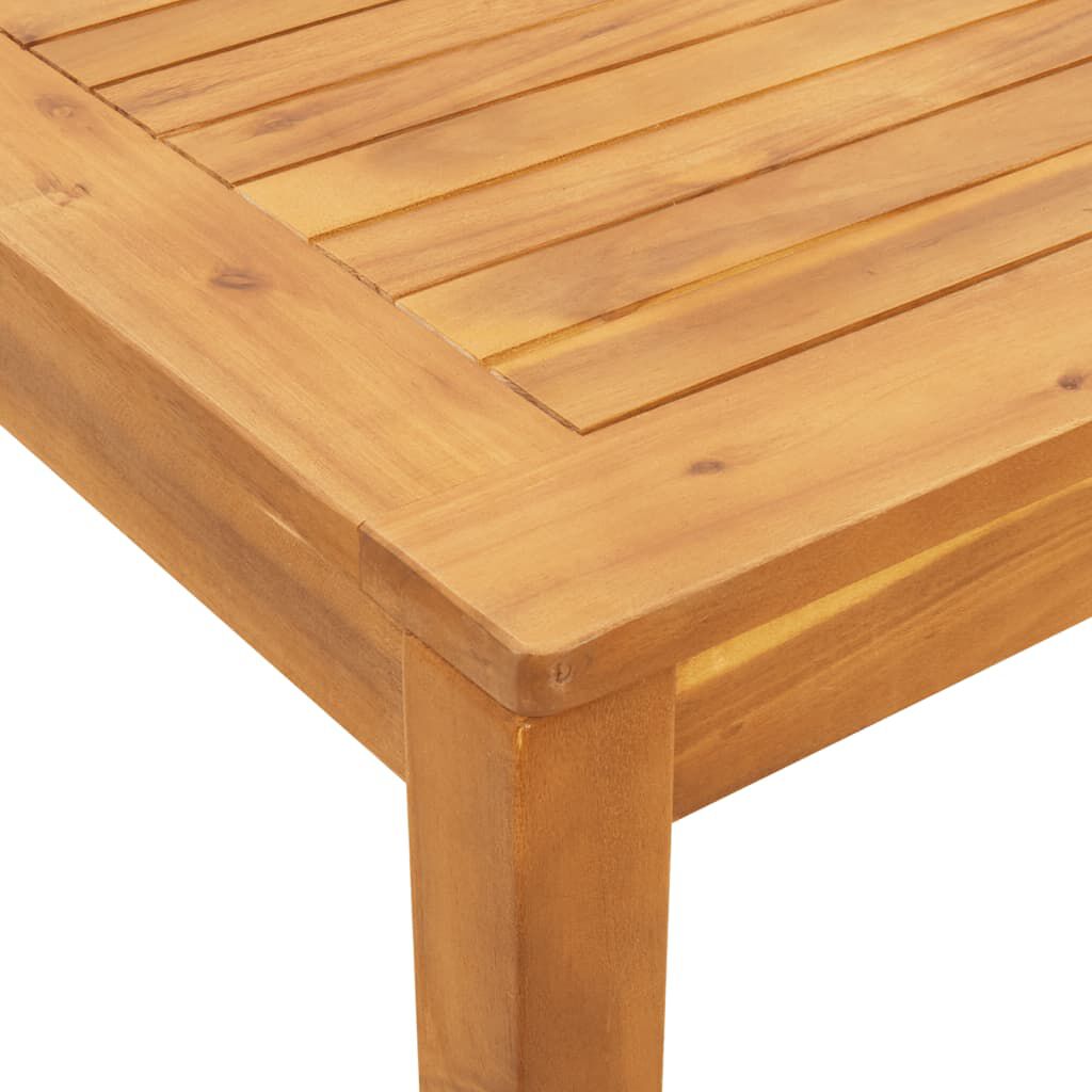 vidaXL Garden Dining Table 110x110x75 cm Solid Wood Acacia