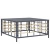 vidaXL Garden Table Anthracite 70x70x34 cm Poly Rattan