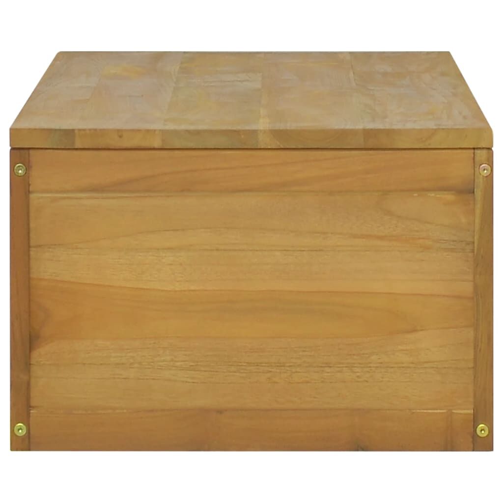vidaXL Wall-mounted Bathroom Cabinet 110x45x30 cm Solid Wood Teak