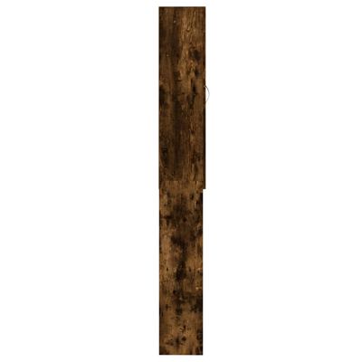 vidaXL Washing Machine Cabinet Smoked Oak 64x25.5x190 cm