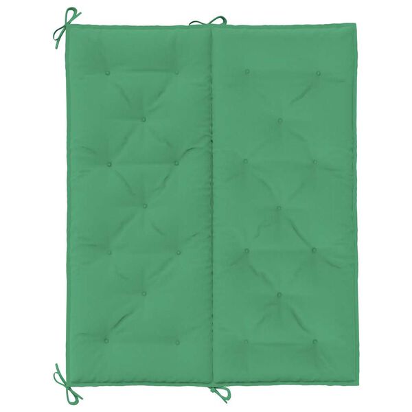 vidaXL Garden Bench Cushion Green 120x(50+50)x7cm Oxford Fabric