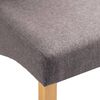 vidaXL Dining Chairs 4 pcs Taupe Fabric