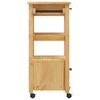 vidaXL Kitchen Trolley MONZA 48x40x90 cm Solid Wood Pine