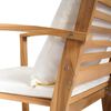 vidaXL Garden Bench Natural 110 x 64 x 76.5 cm Solid teak wood