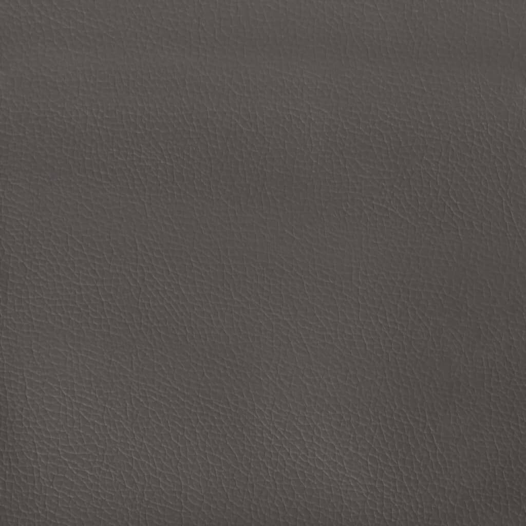 vidaXL Gaming Chair with Footrest Black and Grey Faux Leather