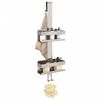 vidaXL Hanging Shower Caddy Brushed 304 Stainless Steel