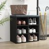 vidaXL Shoe Cabinet Black 52.5x30x50 cm