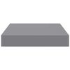 vidaXL Floating Wall Shelves 4 pcs Grey 23x23.5x3.8 cm MDF