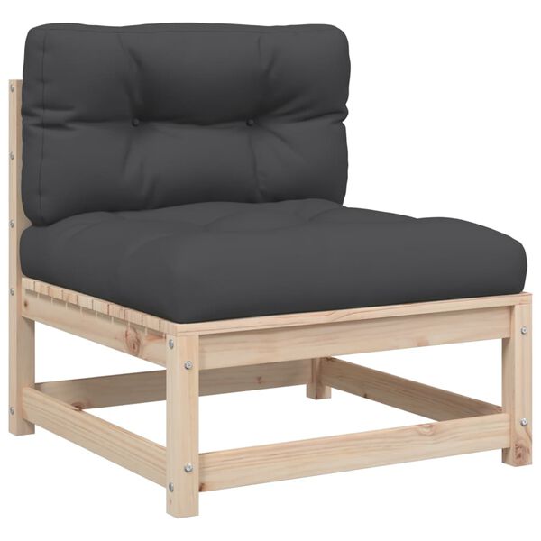 vidaXL 5 Piece Garden Sofa Set with Cushions Solid Wood Pine