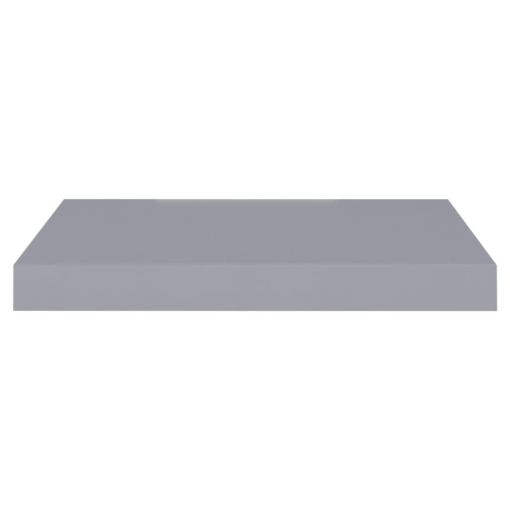 vidaXL Floating Wall Shelves 2 pcs Grey 40x23x3.8 cm MDF