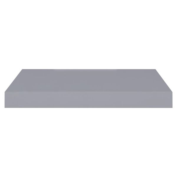 vidaXL Floating Wall Shelves 2 pcs Grey 40x23x3.8 cm MDF