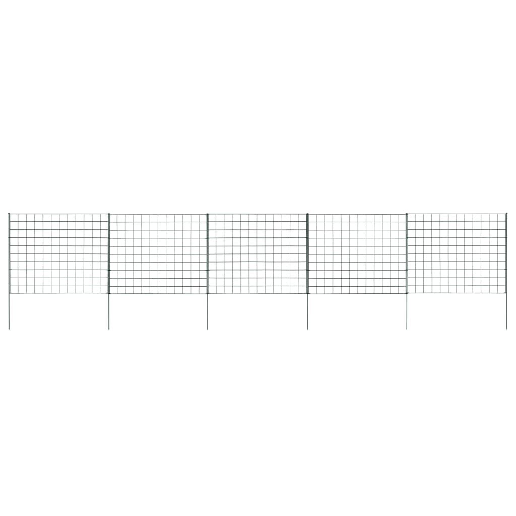 vidaXL Garden Fence Set 77.5x64 cm Green