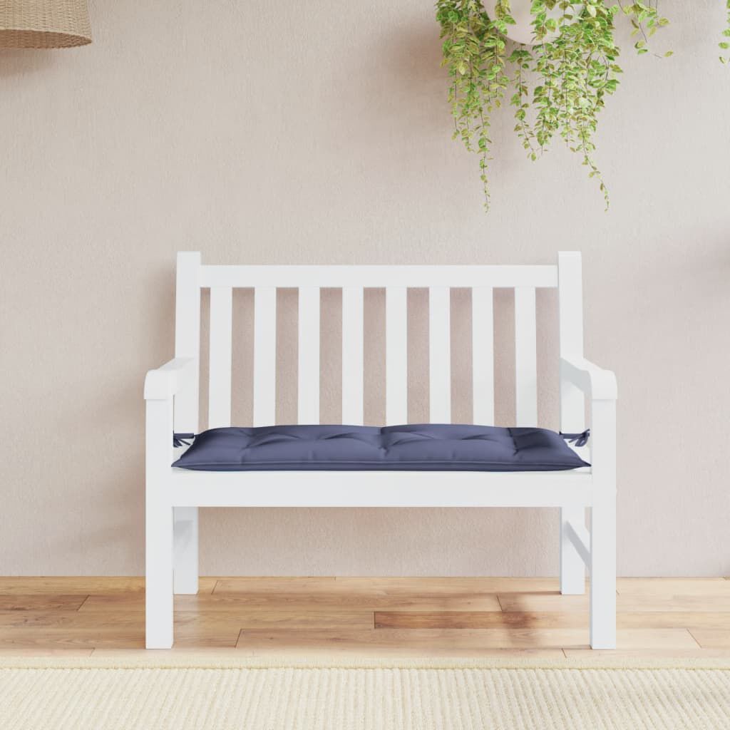 vidaXL Garden Bench Cushion Navy Blue 100x50x7 cm Oxford Fabric