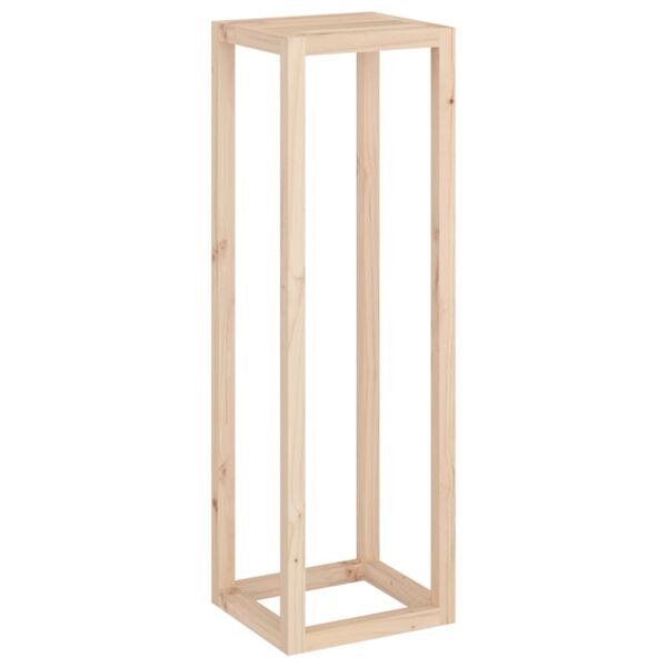 vidaXL 3 Piece Plant Stand Set Solid Wood Pine