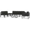 vidaXL Coffee Table Aluminium Anthracite