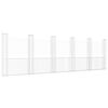 vidaXL U-shape Gabion Basket with 6 Posts Iron 620x20x200 cm