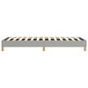 vidaXL Bed Frame without Mattress Light Grey Twin XL Fabric (US Only)