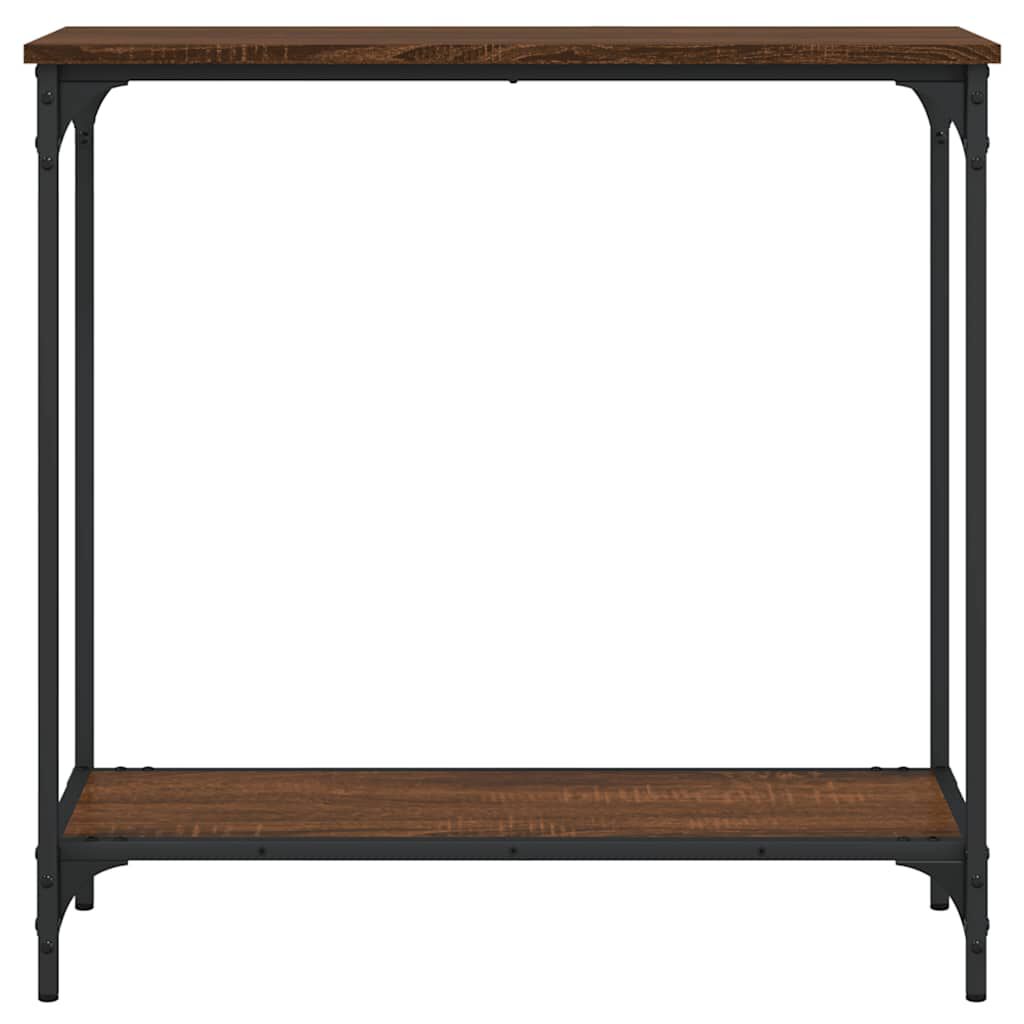 vidaXL Console Table Brown Oak 75x30.5x75 cm Engineered Wood