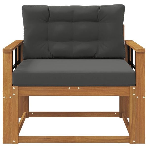 vidaXL Outdoor Middle Sofa Solid Acacia Wood Natural