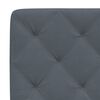 vidaXL Headboard Cushion Dark Grey 137 cm Double Velvet